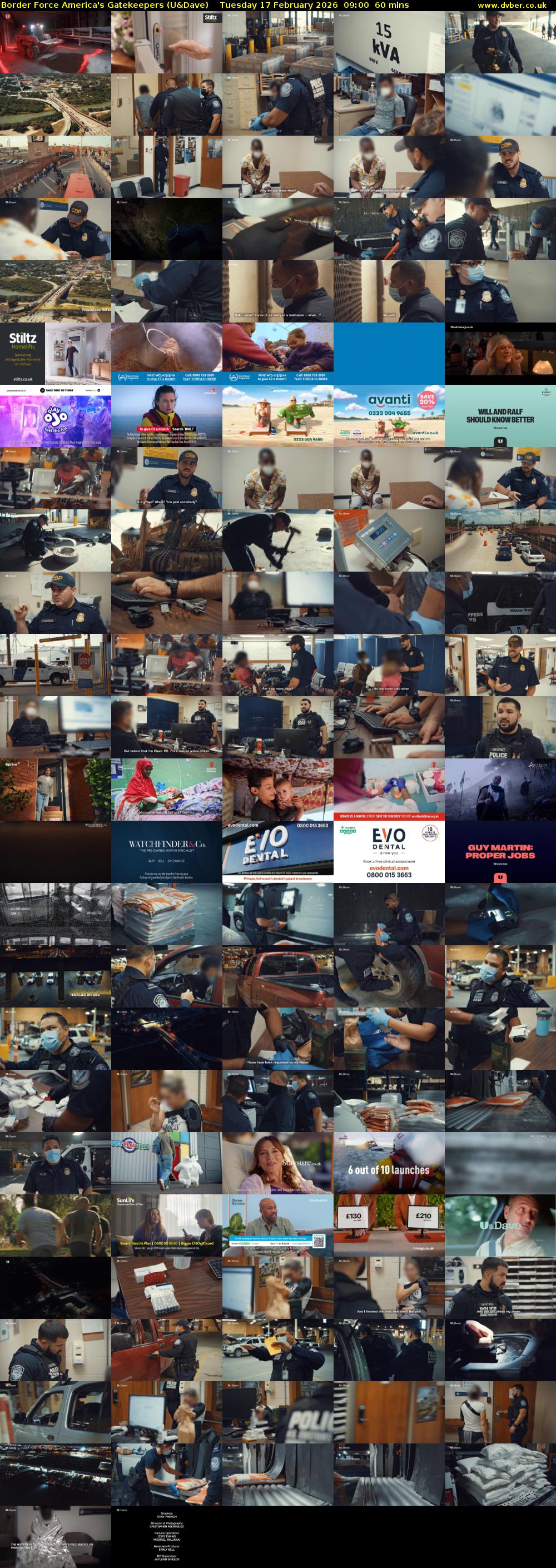 Border Force America's Gatekeepers (U&Dave) Tuesday 17 February 2026 09:00 - 10:00