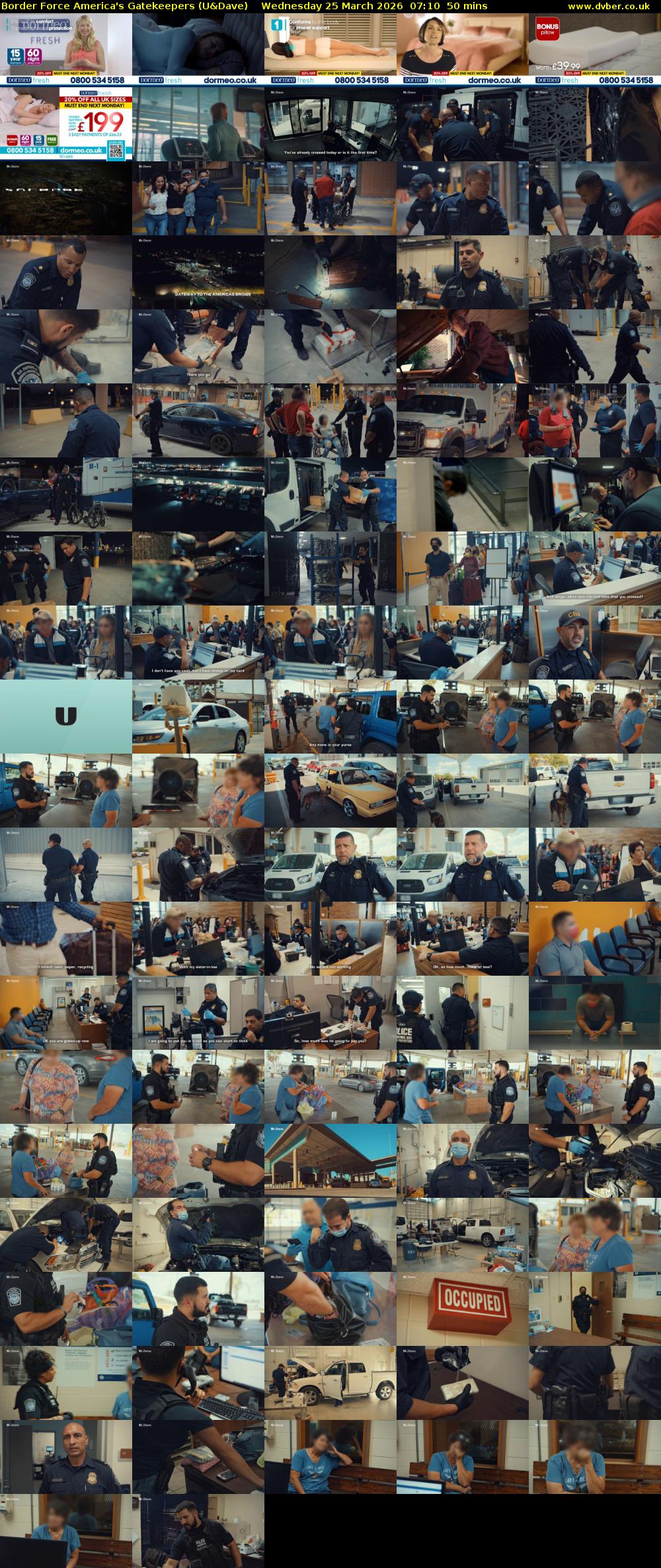 Border Force America's Gatekeepers (U&Dave) Wednesday 25 March 2026 07:10 - 08:00