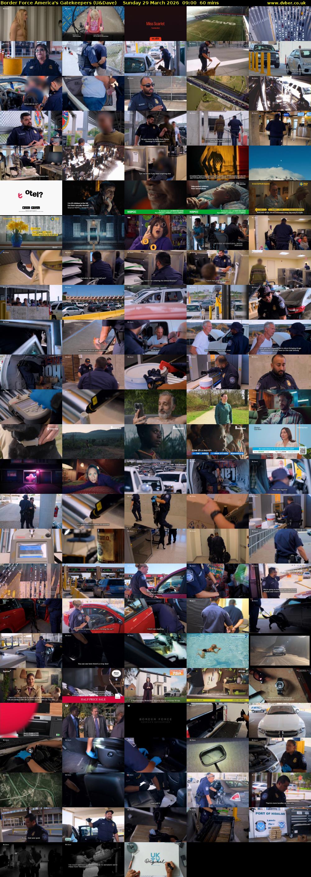 Border Force America's Gatekeepers (U&Dave) Sunday 29 March 2026 09:00 - 10:00