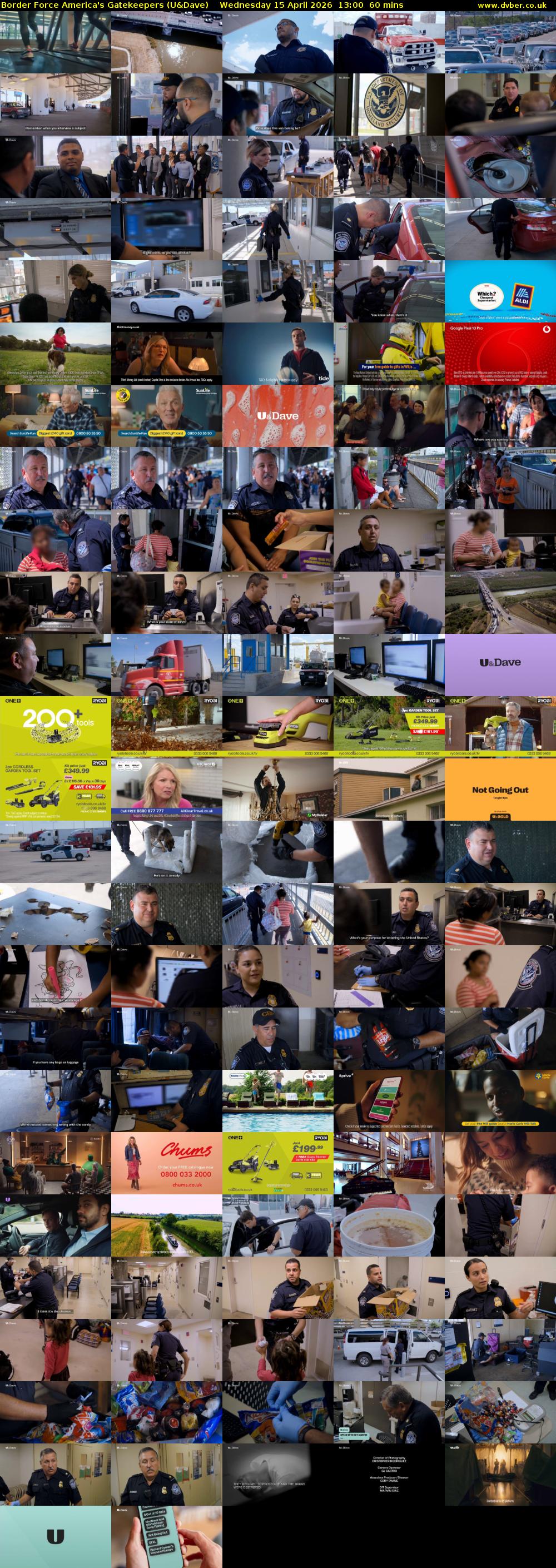 Border Force America's Gatekeepers (U&Dave) Wednesday 15 April 2026 13:00 - 14:00