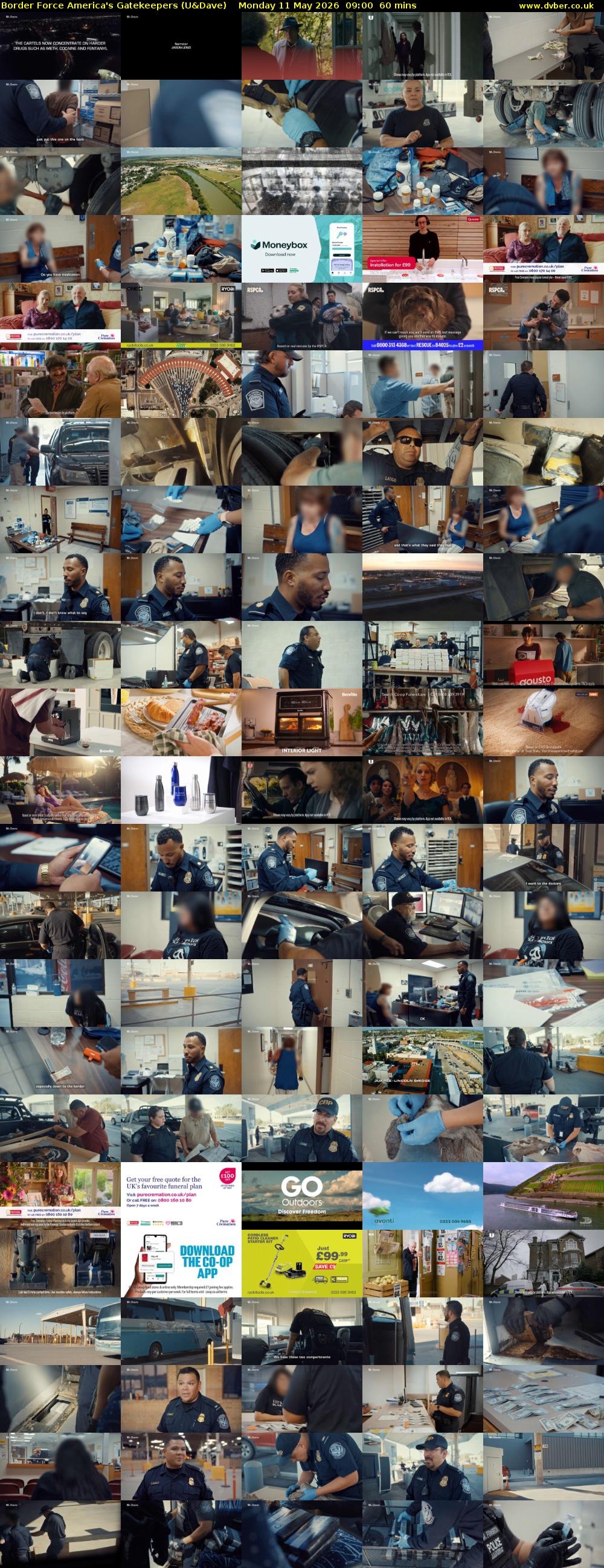 Border Force America's Gatekeepers (U&Dave) Monday 8 May 2026 09:00 - 10:00