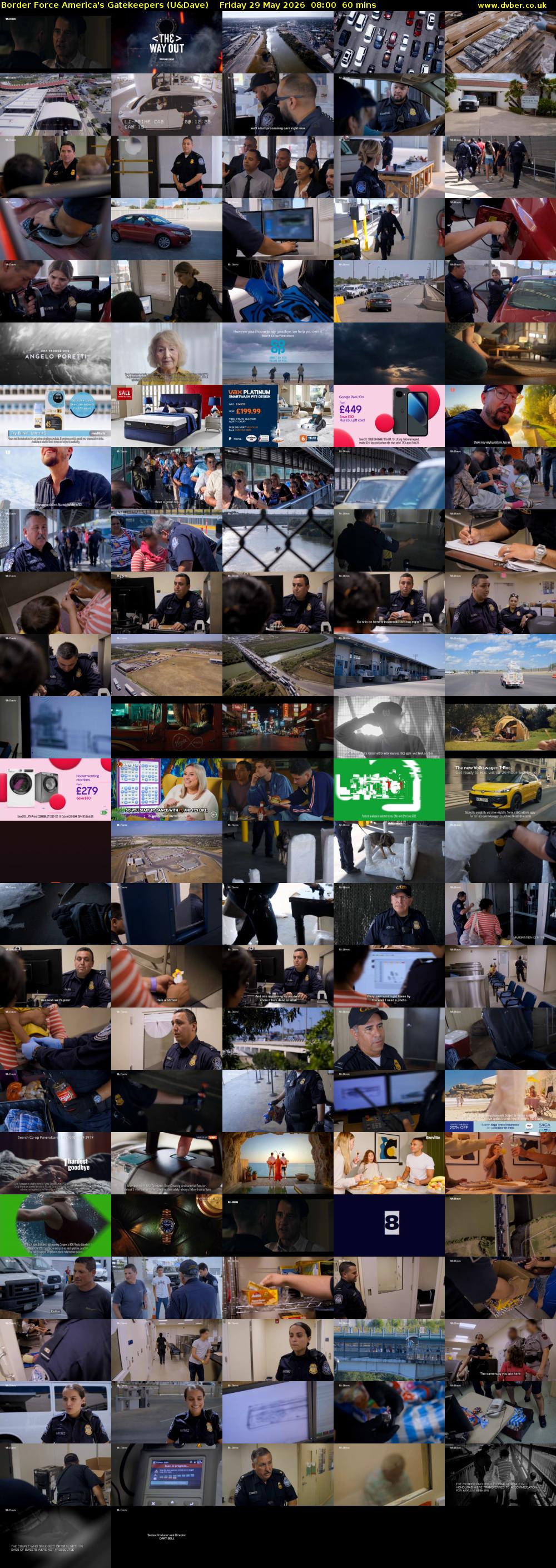 Border Force America's Gatekeepers (U&Dave) Friday 29 May 2026 08:00 - 09:00
