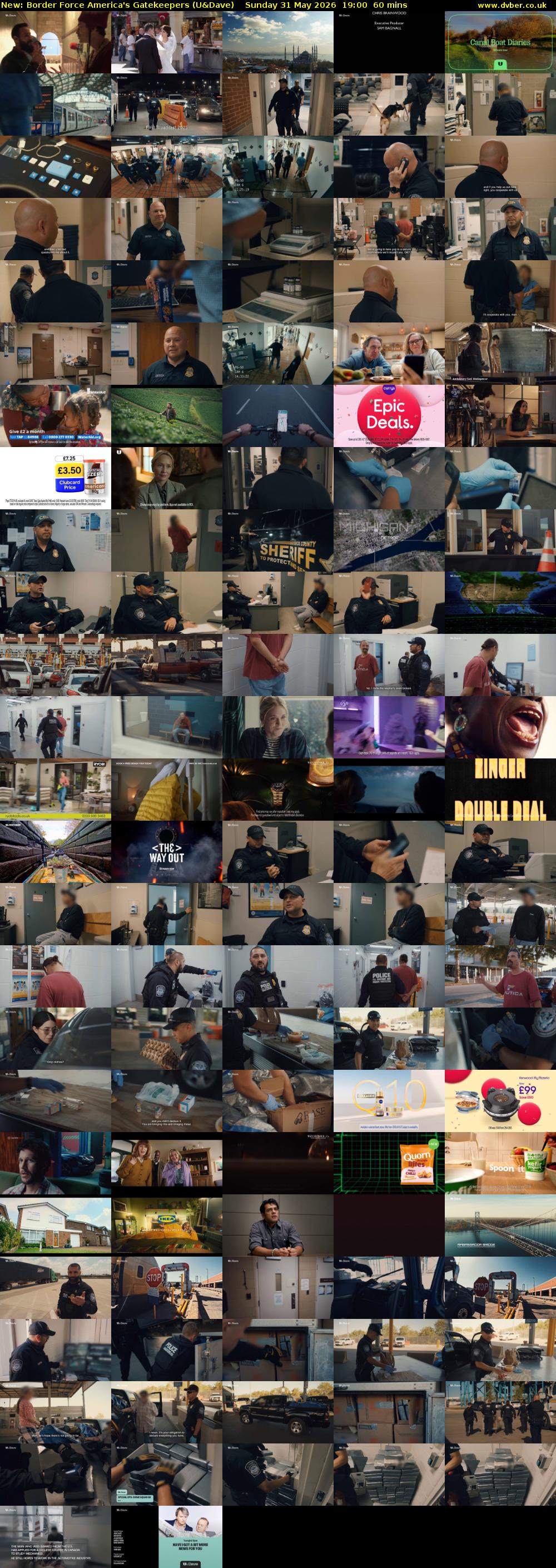 Border Force America's Gatekeepers (U&Dave) Sunday 31 May 2026 19:00 - 20:00