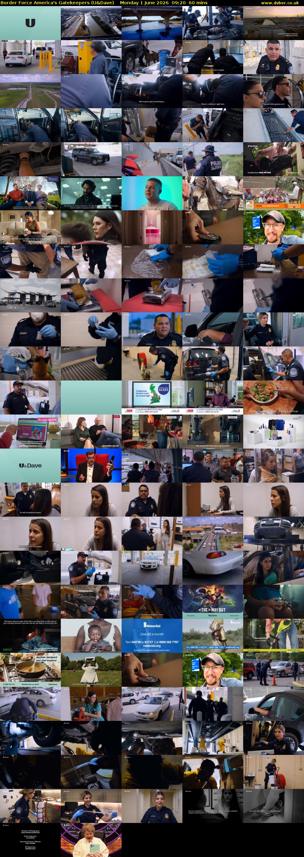 Border Force America's Gatekeepers (U&Dave) Monday 1 June 2026 09:20 - 10:20