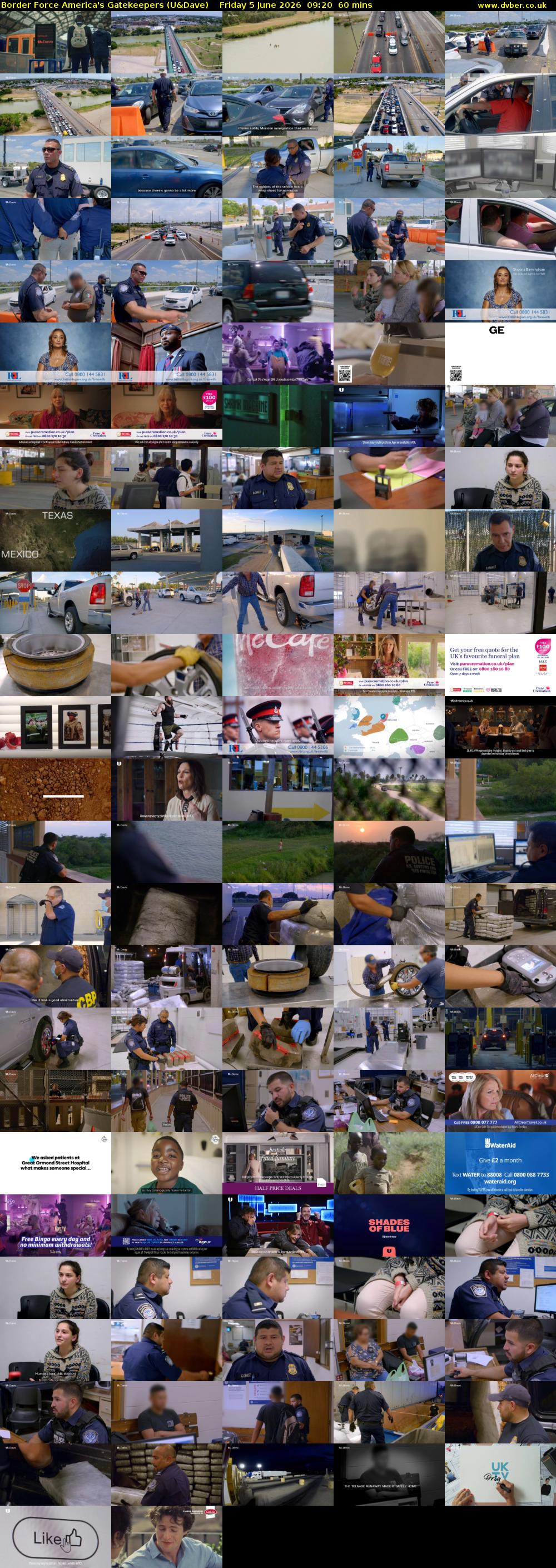 Border Force America's Gatekeepers (U&Dave) Friday 5 June 2026 09:20 - 10:20