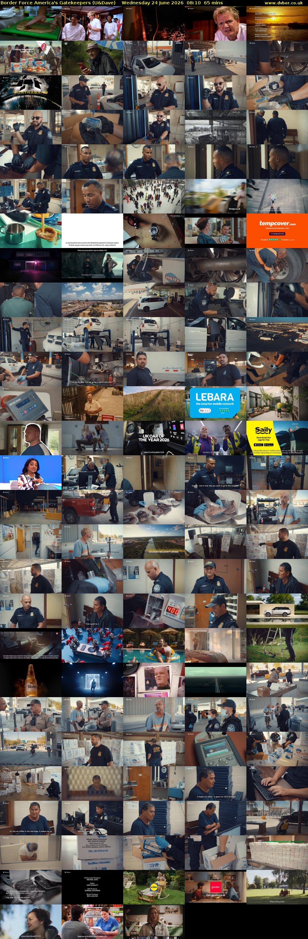 Border Force America's Gatekeepers (U&Dave) Wednesday 24 June 2026 08:10 - 09:15