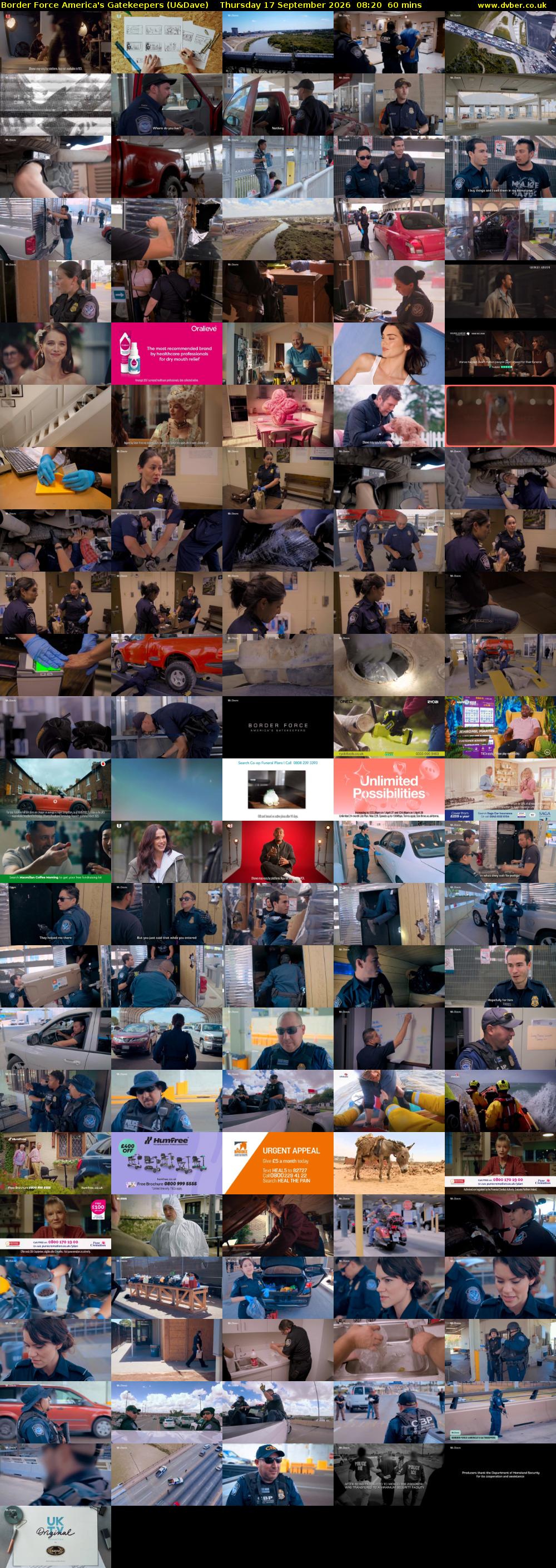 Border Force America's Gatekeepers (U&Dave) Thursday 17 September 2026 08:20 - 09:20