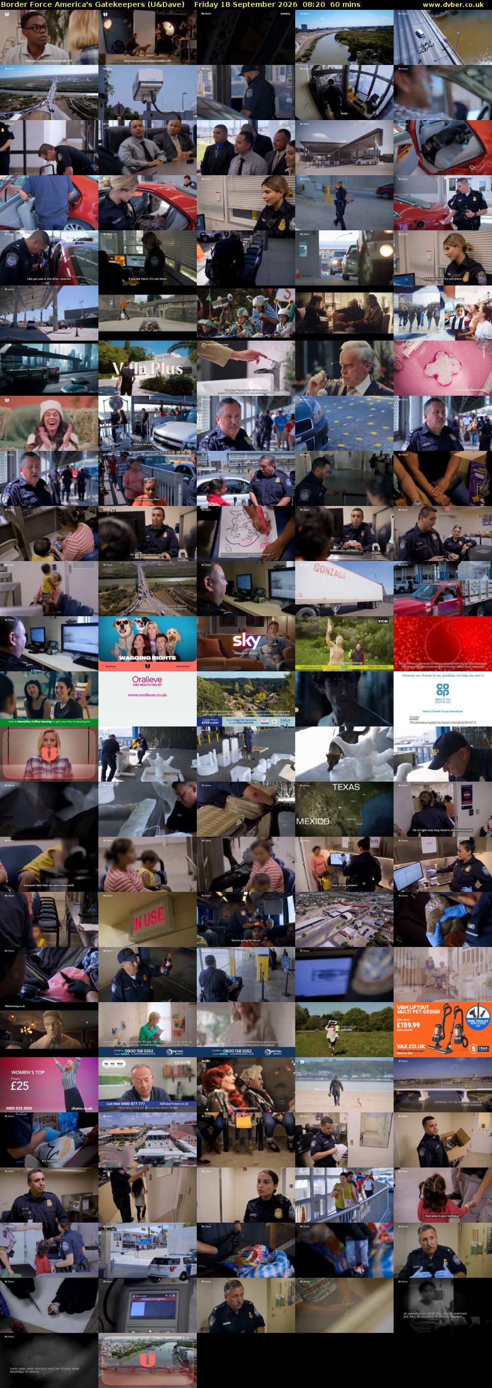 Border Force America's Gatekeepers (U&Dave) Friday 18 September 2026 08:20 - 09:20