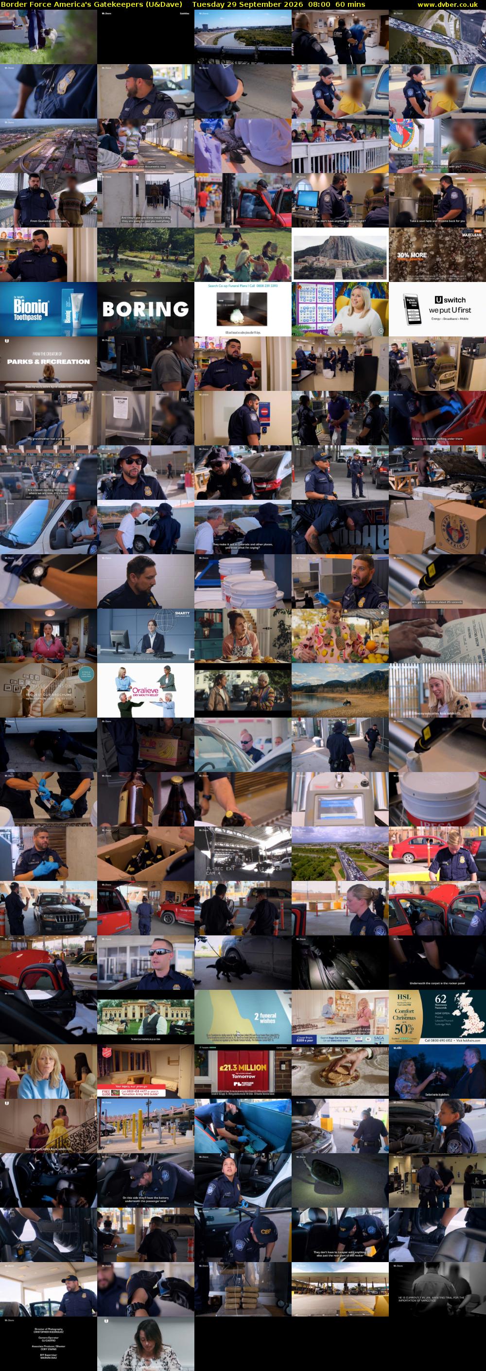 Border Force America's Gatekeepers (U&Dave) Tuesday 29 September 2026 08:00 - 09:00