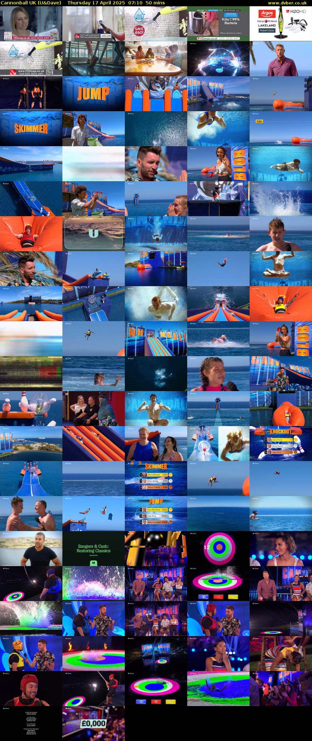 Cannonball UK (U&Dave) Thursday 17 April 2025 07:10 - 08:00