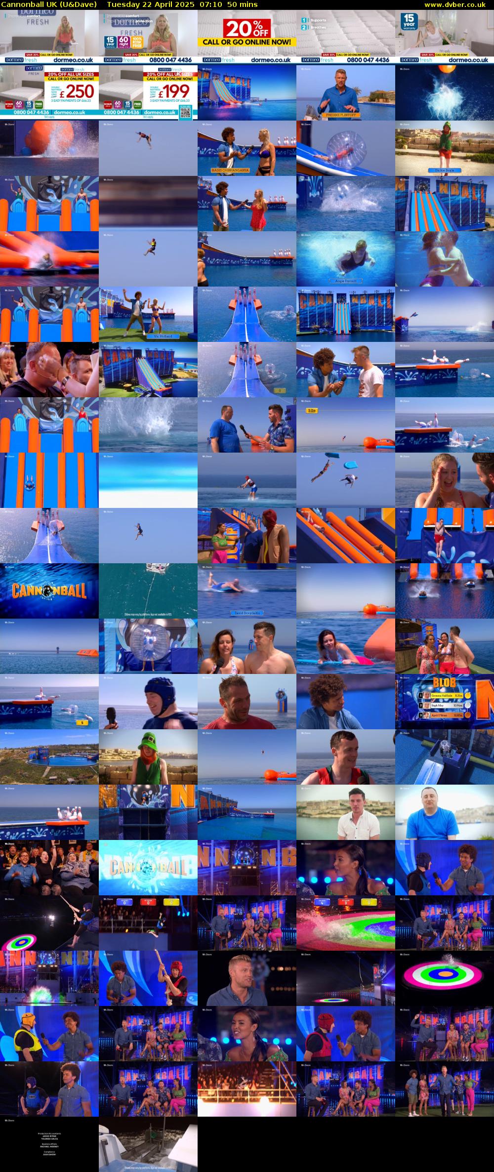Cannonball UK (U&Dave) Tuesday 22 April 2025 07:10 - 08:00