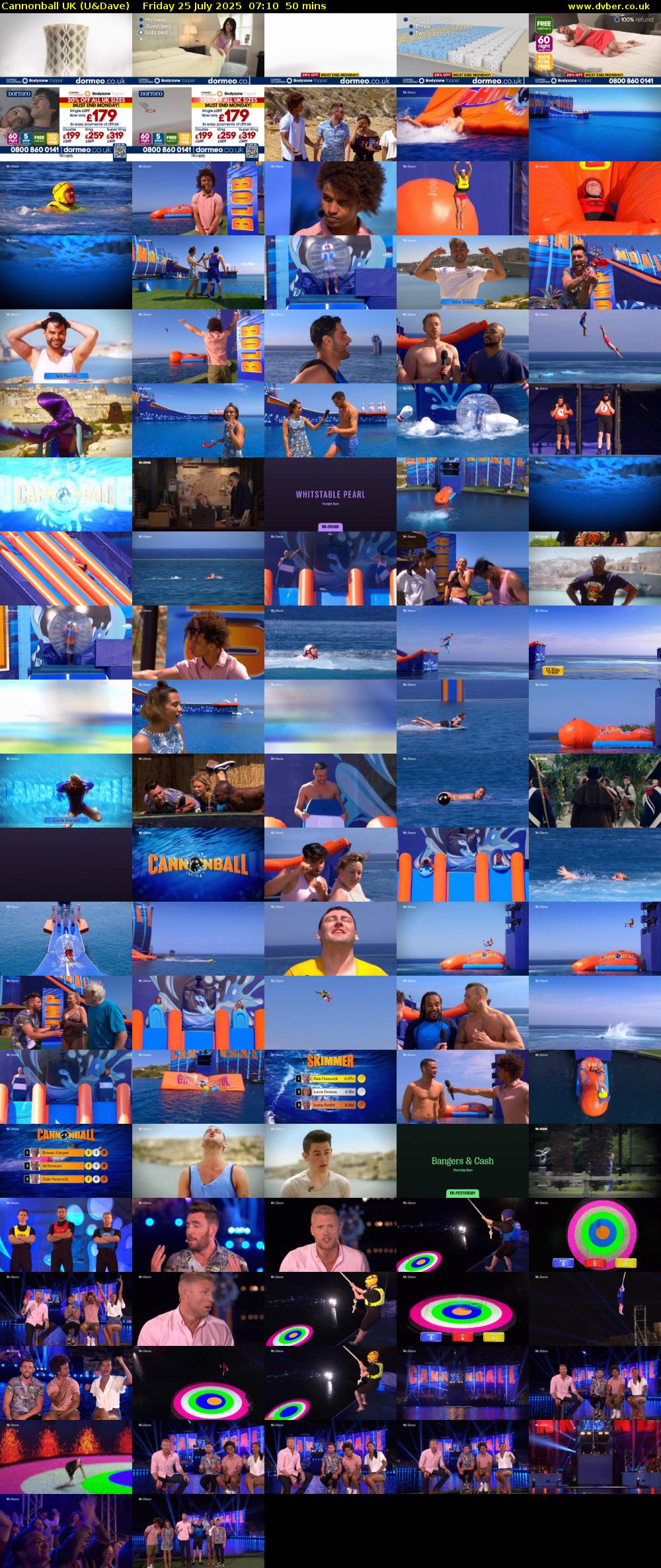 Cannonball UK (U&Dave) Friday 25 July 2025 07:10 - 08:00