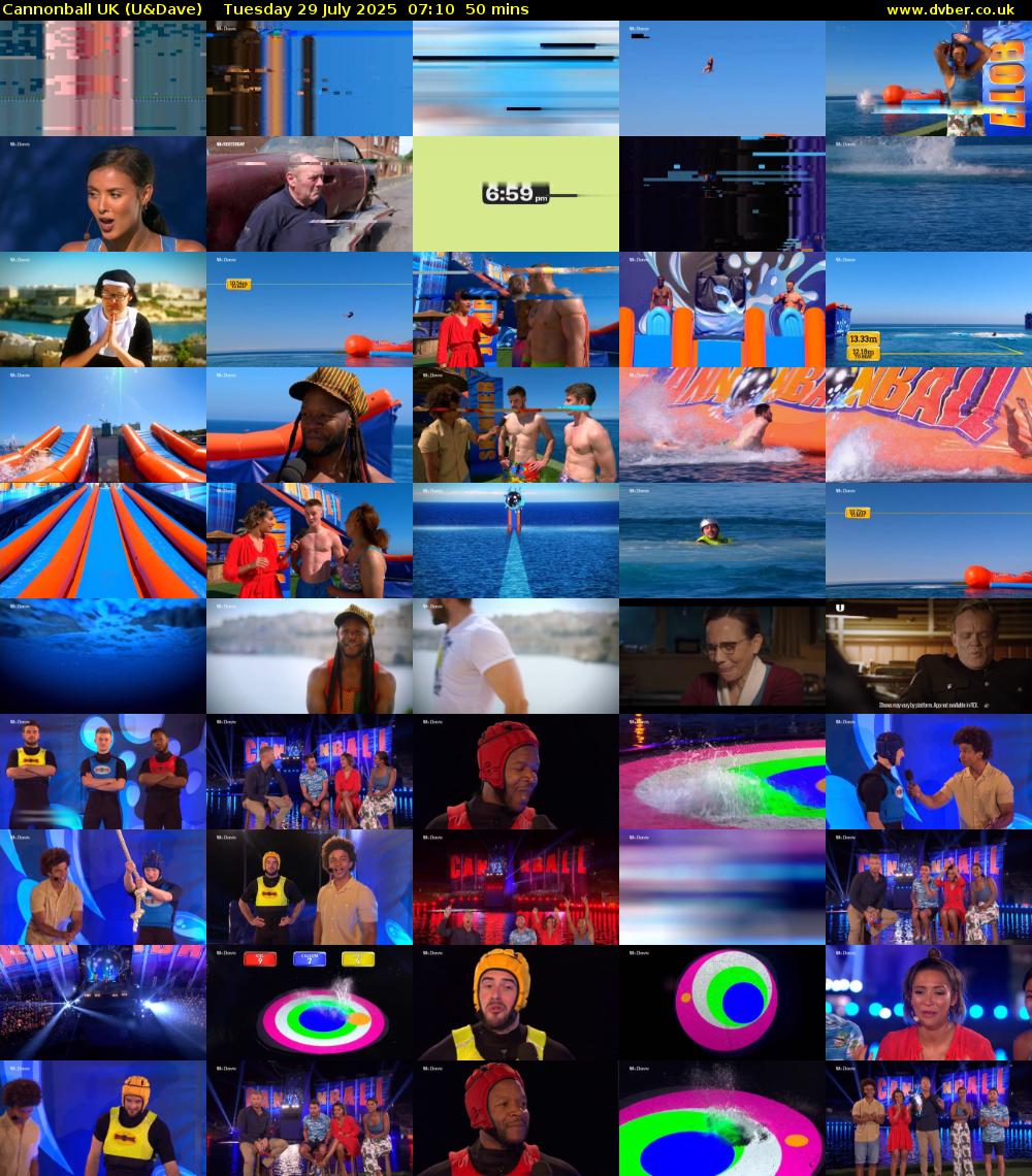 Cannonball UK (U&Dave) Tuesday 29 July 2025 07:10 - 08:00