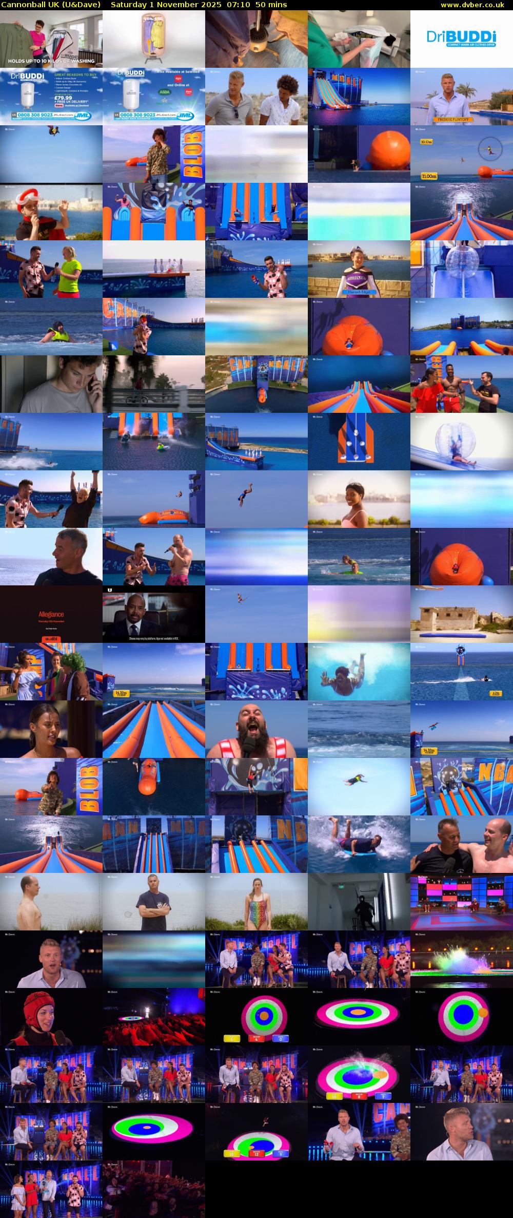 Cannonball UK (U&Dave) Saturday 1 November 2025 07:10 - 08:00