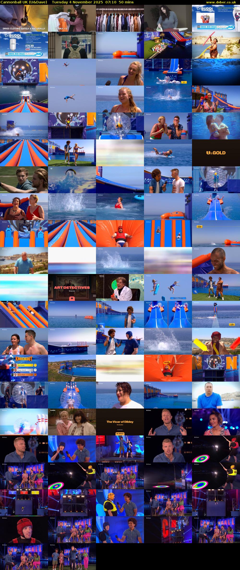 Cannonball UK (U&Dave) Tuesday 4 November 2025 07:10 - 08:00