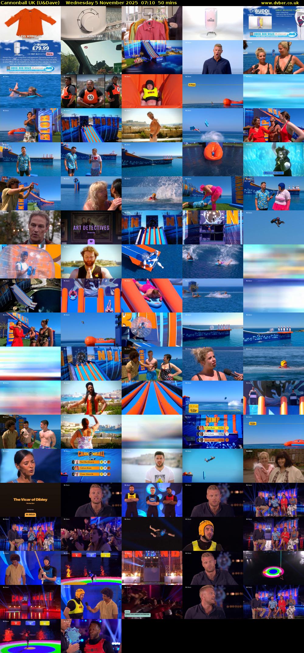 Cannonball UK (U&Dave) Wednesday 5 November 2025 07:10 - 08:00