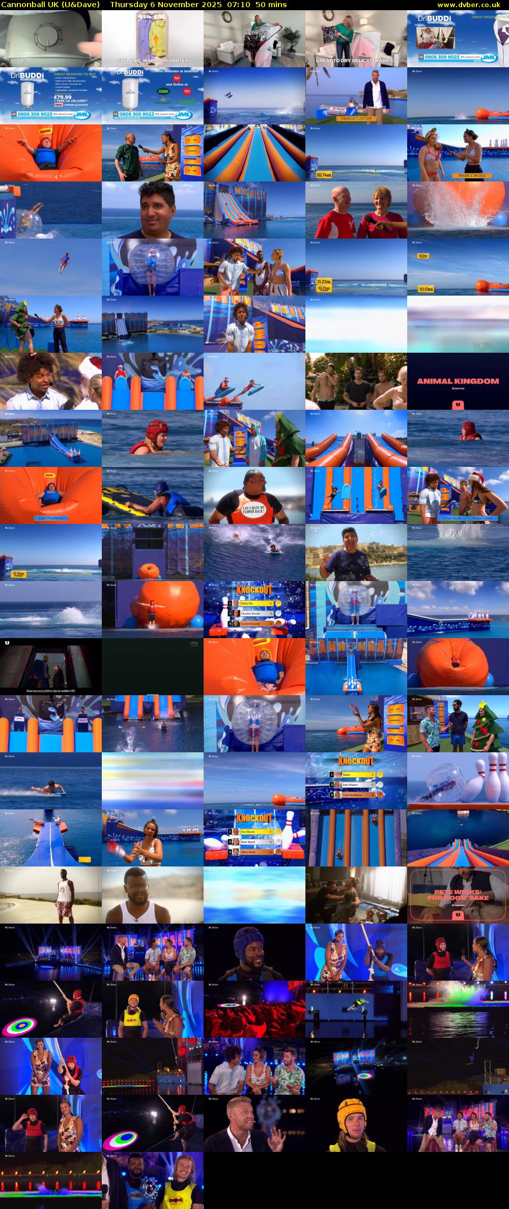 Cannonball UK (U&Dave) Thursday 6 November 2025 07:10 - 08:00