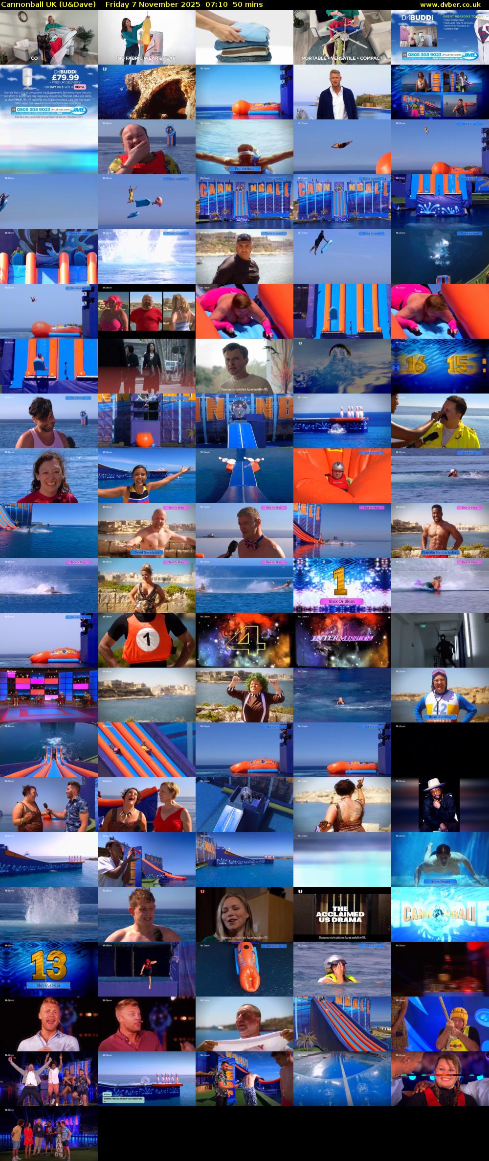 Cannonball UK (U&Dave) Friday 7 November 2025 07:10 - 08:00