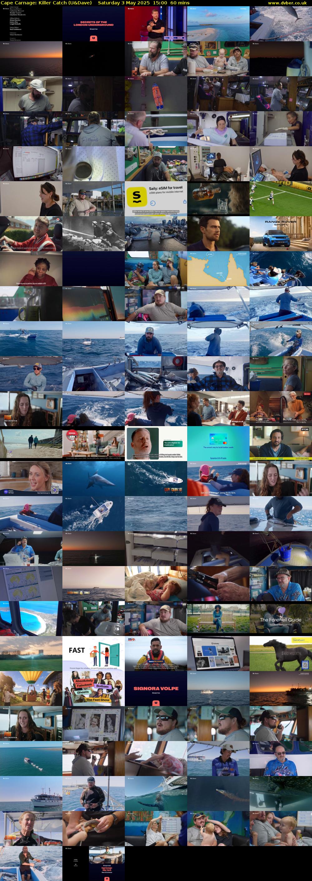 Cape Carnage: Killer Catch (U&Dave) Saturday 3 May 2025 15:00 - 16:00