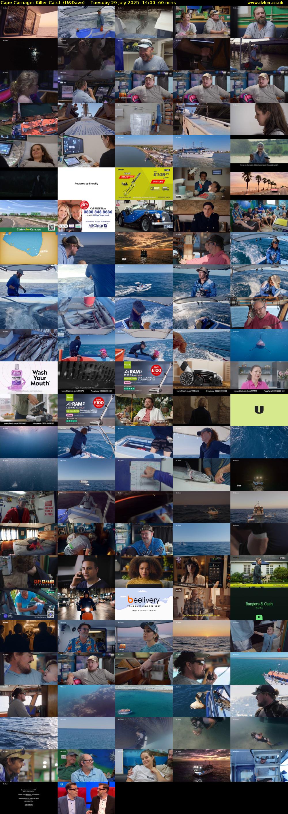 Cape Carnage: Killer Catch (U&Dave) Tuesday 29 July 2025 14:00 - 15:00