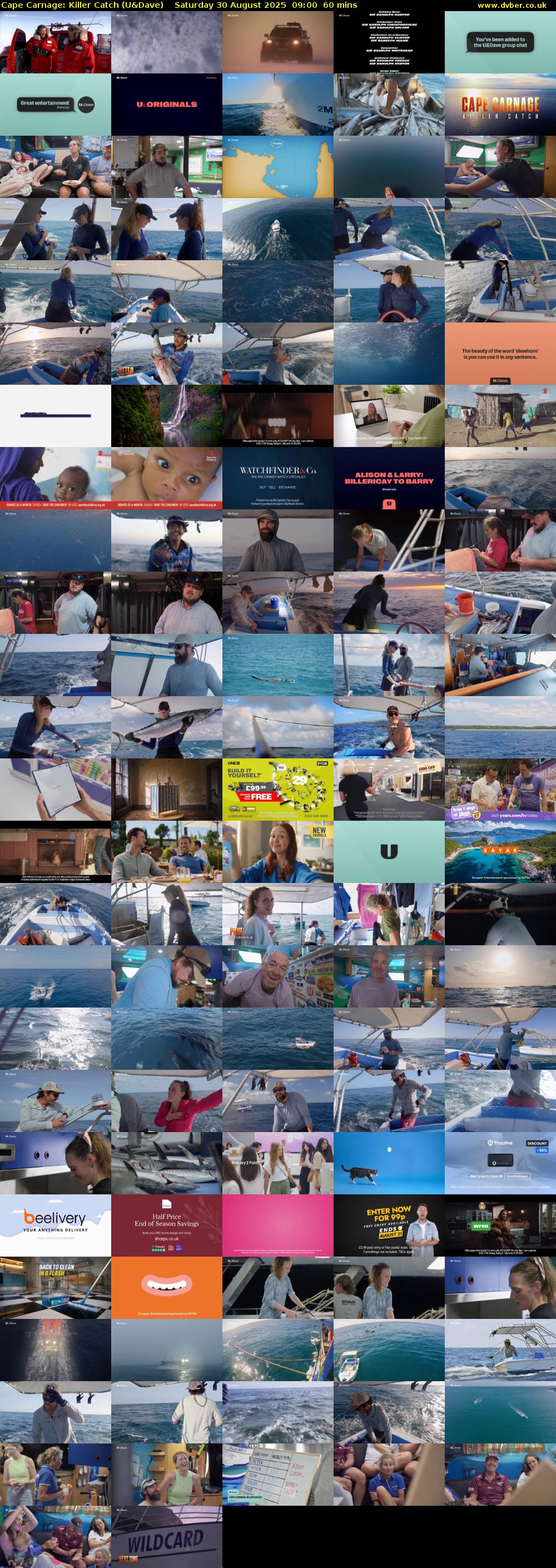 Cape Carnage: Killer Catch (U&Dave) Saturday 30 August 2025 09:00 - 10:00