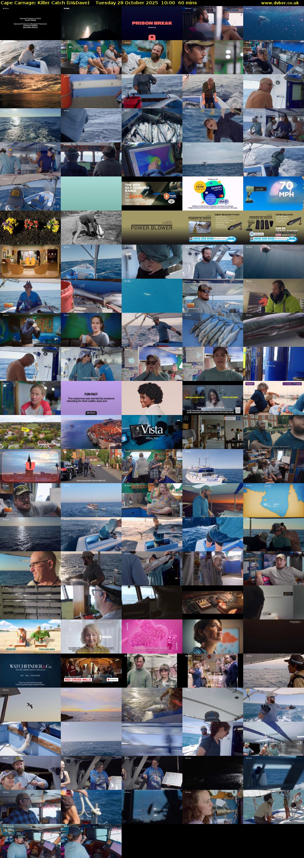 Cape Carnage: Killer Catch (U&Dave) Tuesday 28 October 2025 10:00 - 11:00