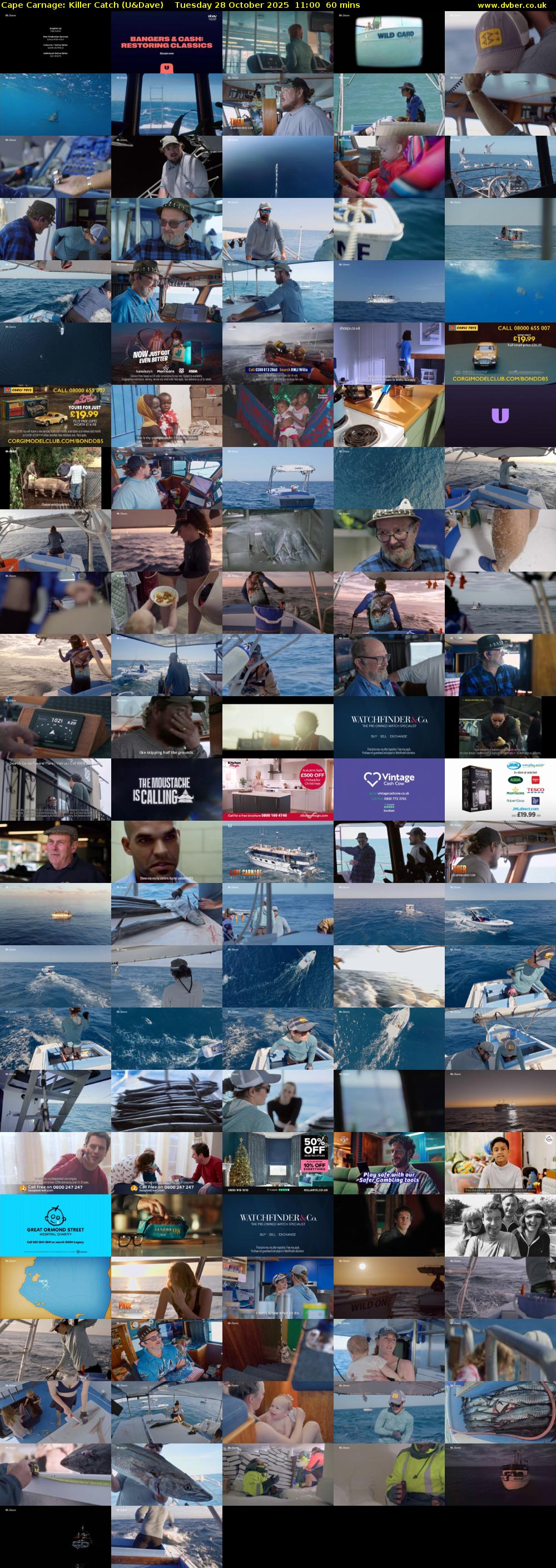 Cape Carnage: Killer Catch (U&Dave) Tuesday 28 October 2025 11:00 - 12:00