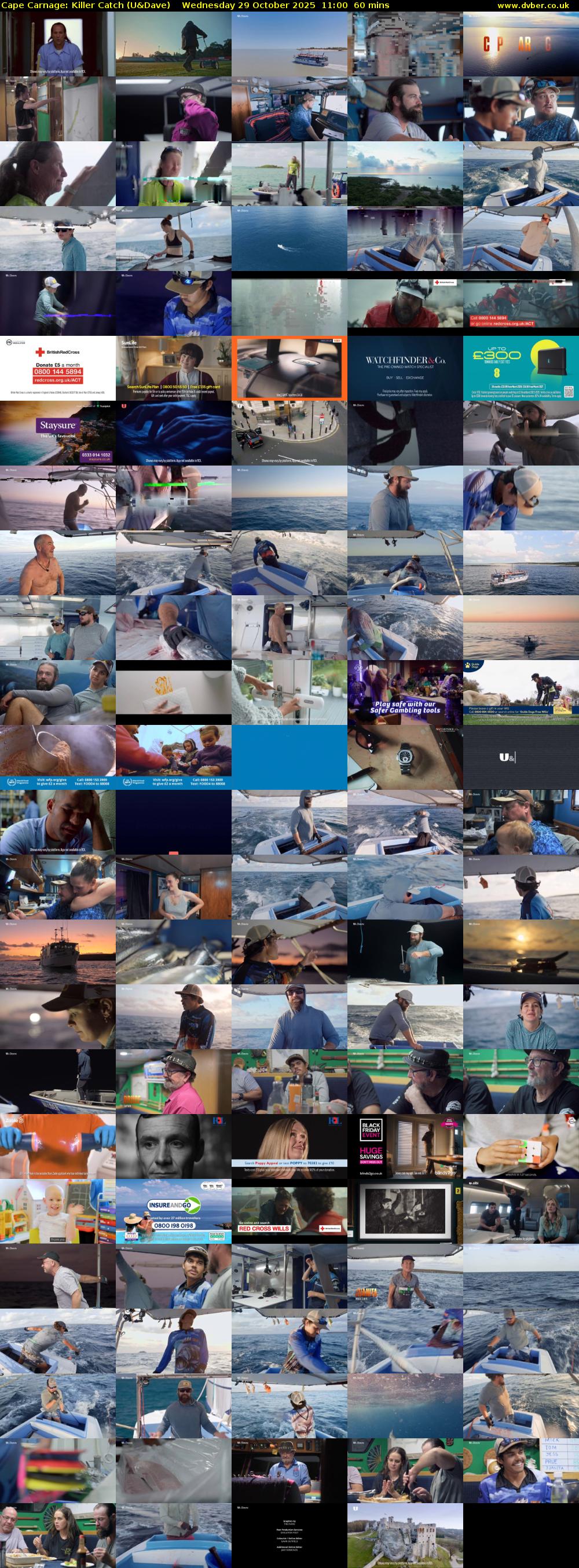 Cape Carnage: Killer Catch (U&Dave) Wednesday 29 October 2025 11:00 - 12:00