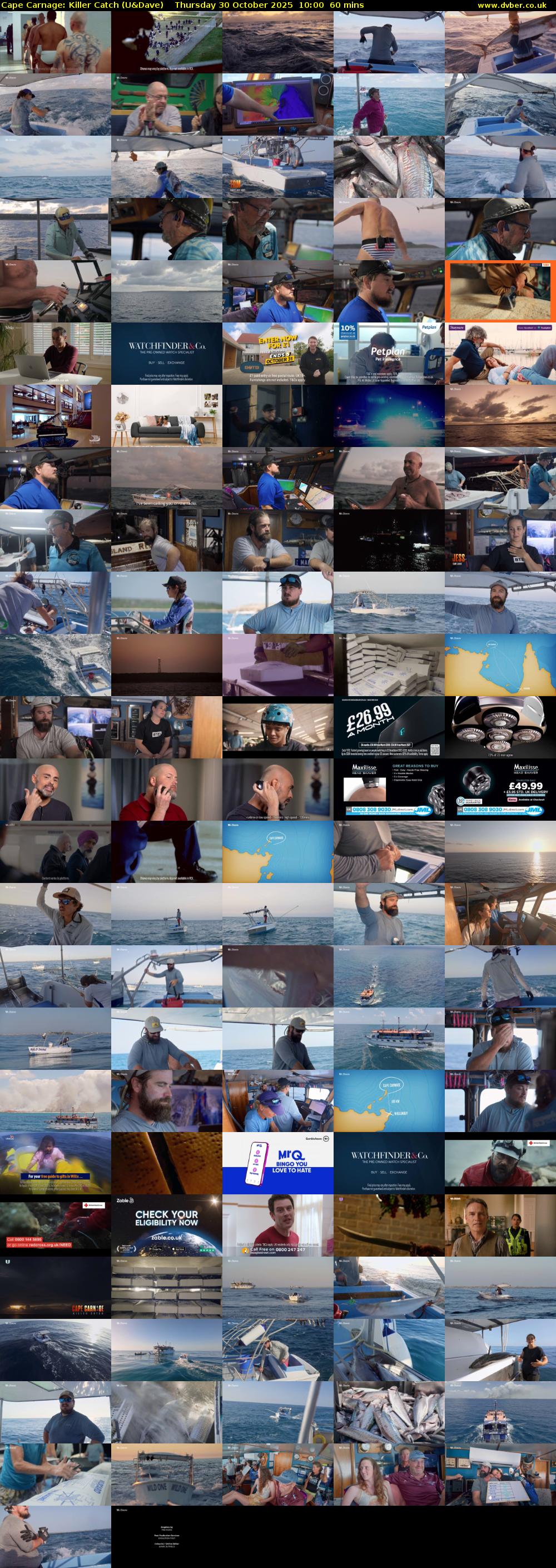 Cape Carnage: Killer Catch (U&Dave) Thursday 30 October 2025 10:00 - 11:00