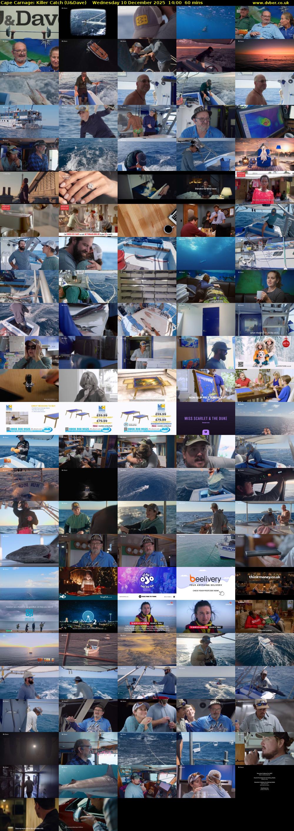 Cape Carnage: Killer Catch (U&Dave) Wednesday 10 December 2025 14:00 - 15:00