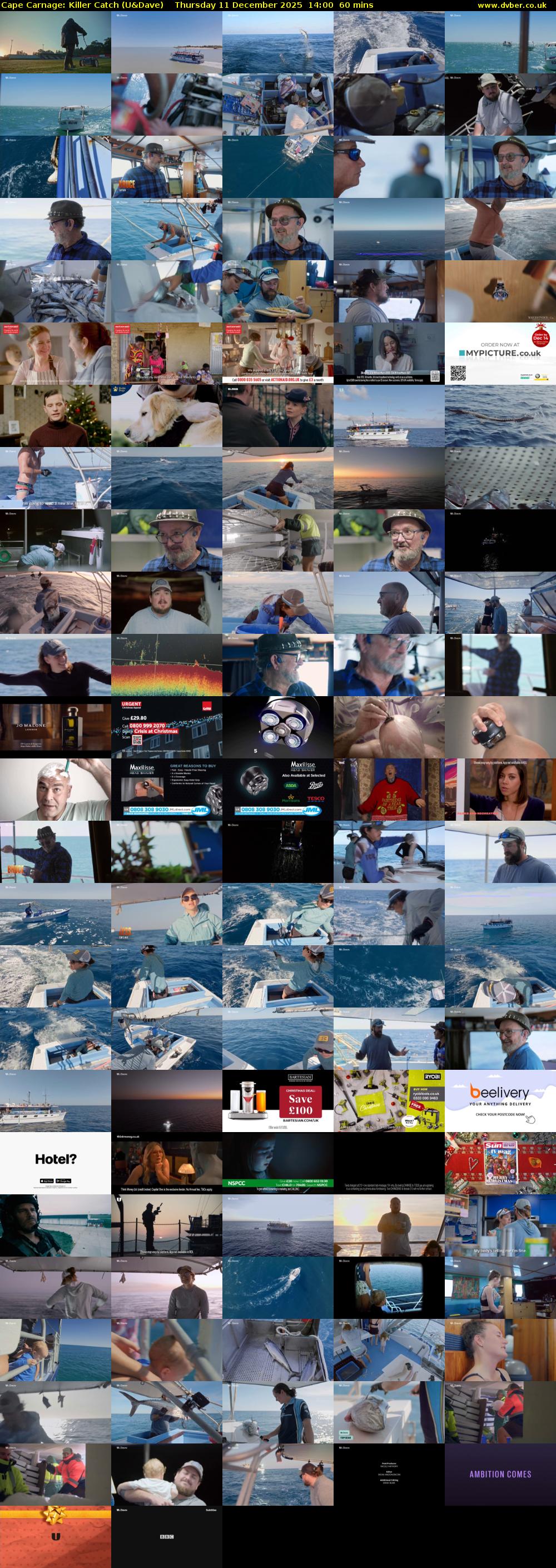 Cape Carnage: Killer Catch (U&Dave) Thursday 11 December 2025 14:00 - 15:00