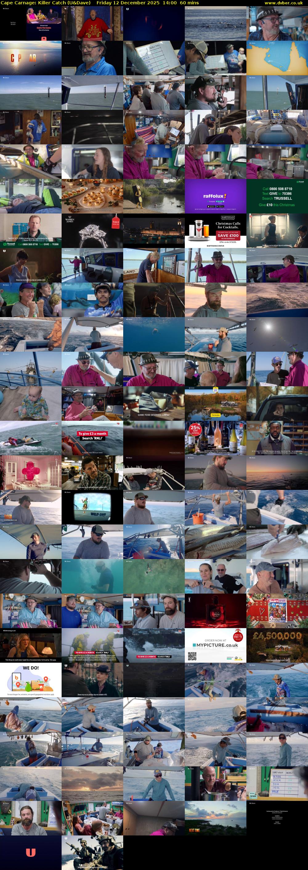 Cape Carnage: Killer Catch (U&Dave) Friday 12 December 2025 14:00 - 15:00