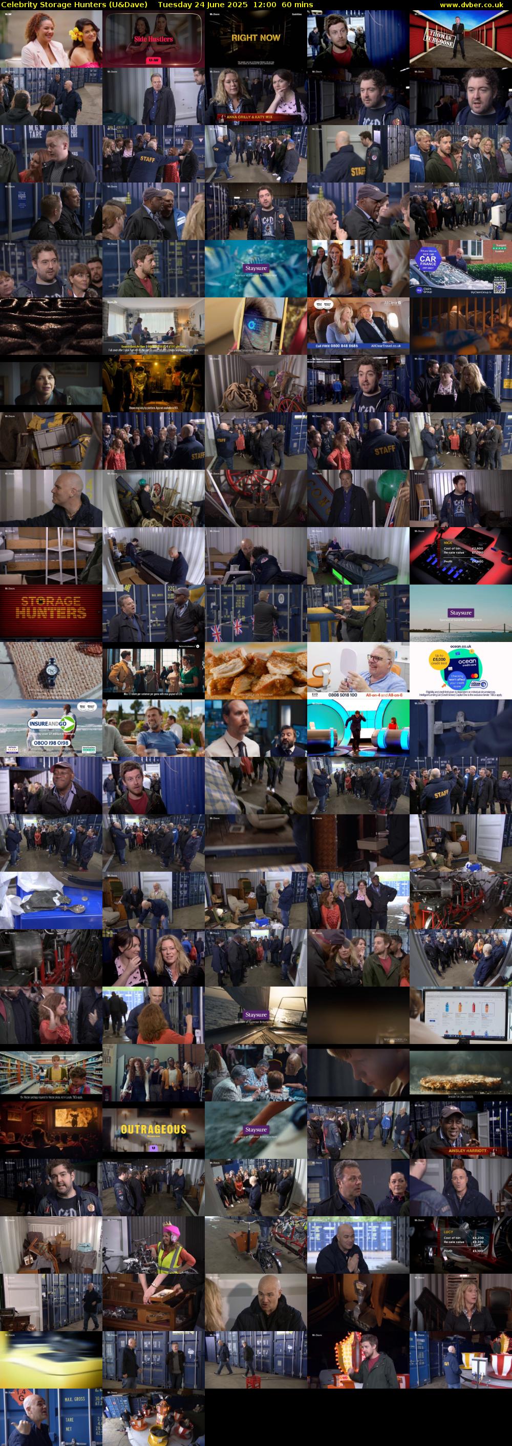 Celebrity Storage Hunters (U&Dave) Tuesday 24 June 2025 12:00 - 13:00