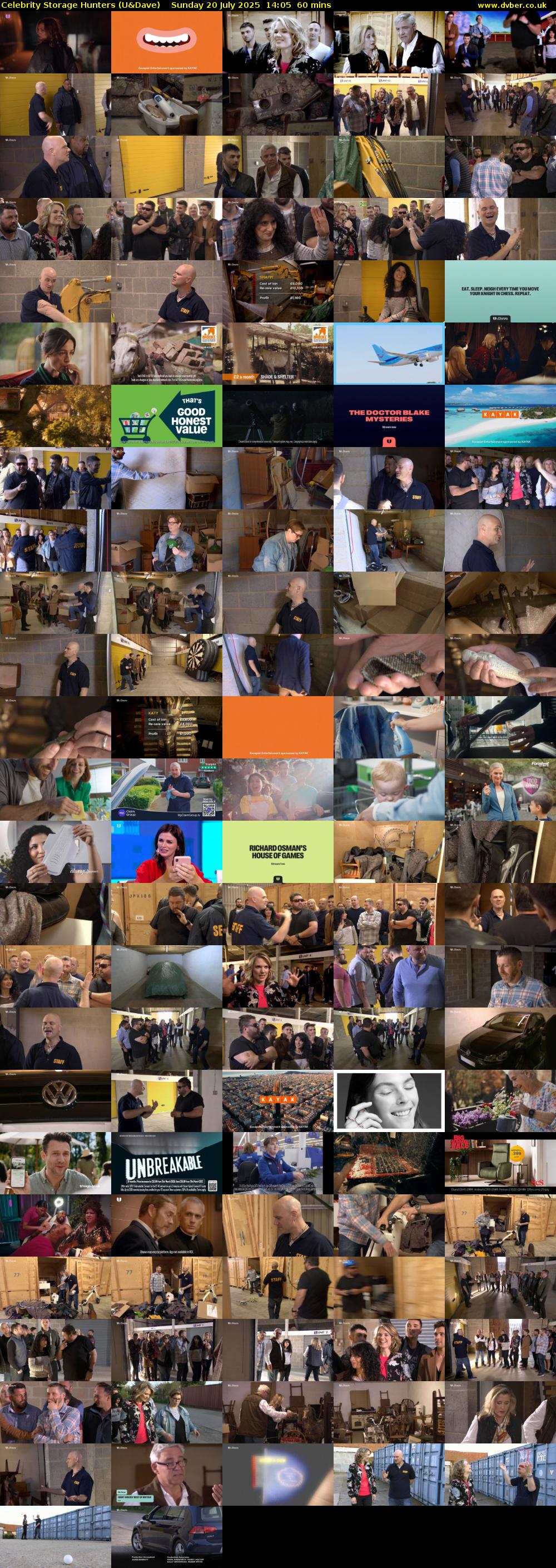 Celebrity Storage Hunters (U&Dave) Sunday 20 July 2025 14:05 - 15:05
