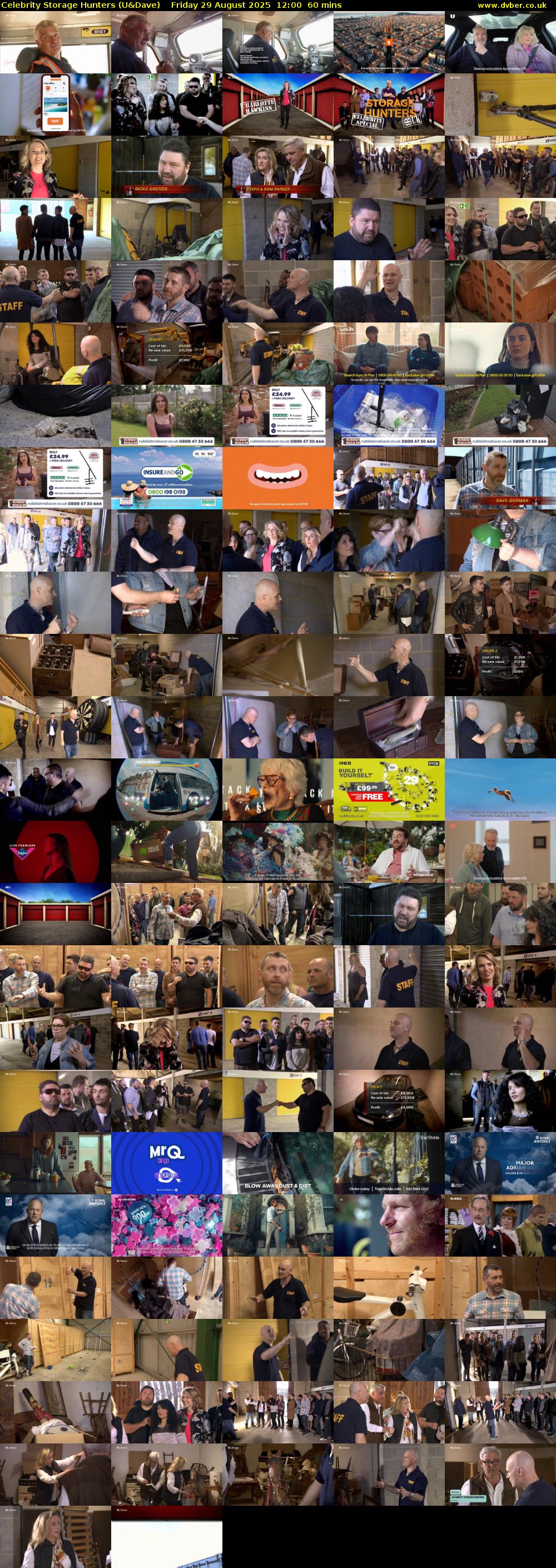 Celebrity Storage Hunters (U&Dave) Friday 29 August 2025 12:00 - 13:00