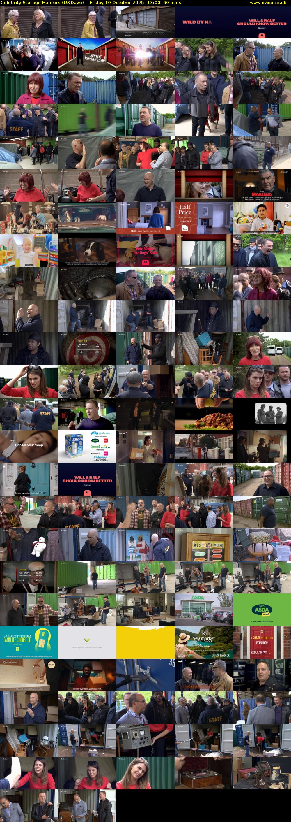 Celebrity Storage Hunters (U&Dave) Friday 10 October 2025 13:00 - 14:00