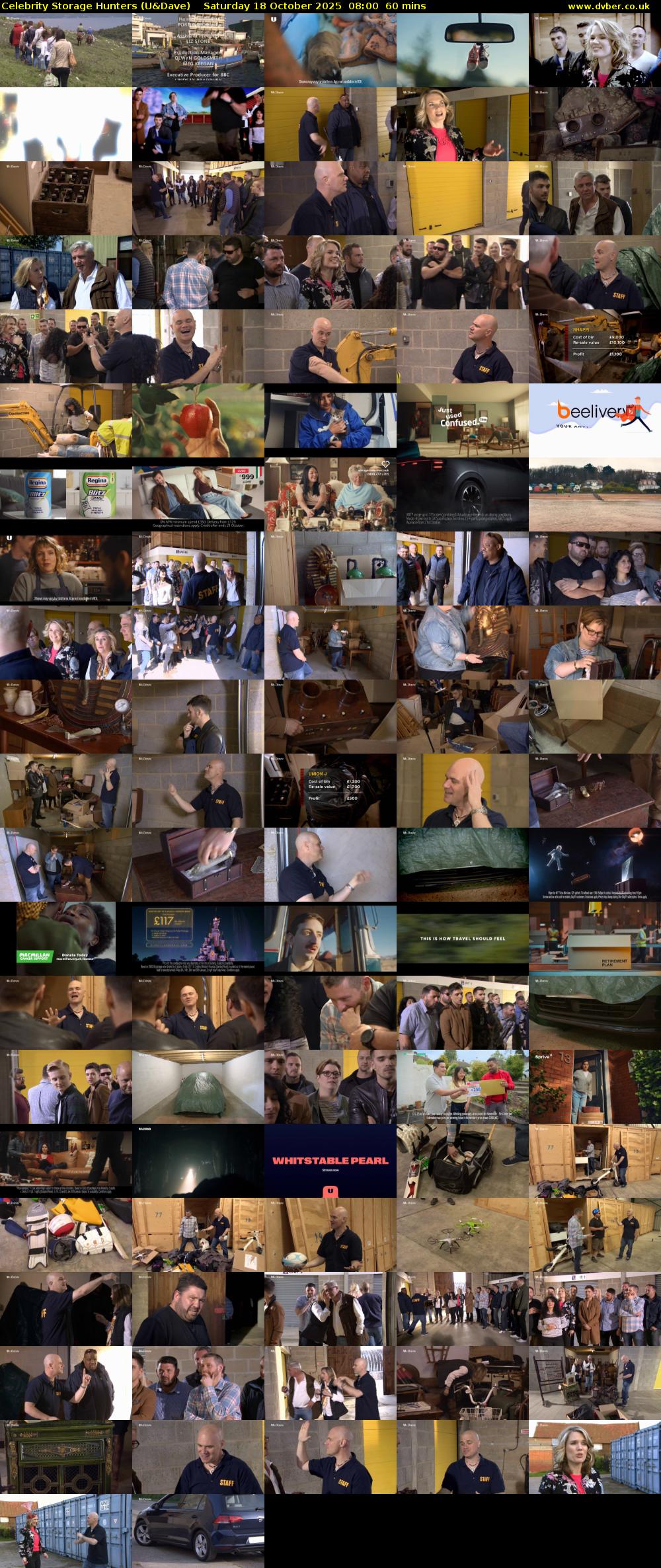 Celebrity Storage Hunters (U&Dave) Saturday 18 October 2025 08:00 - 09:00