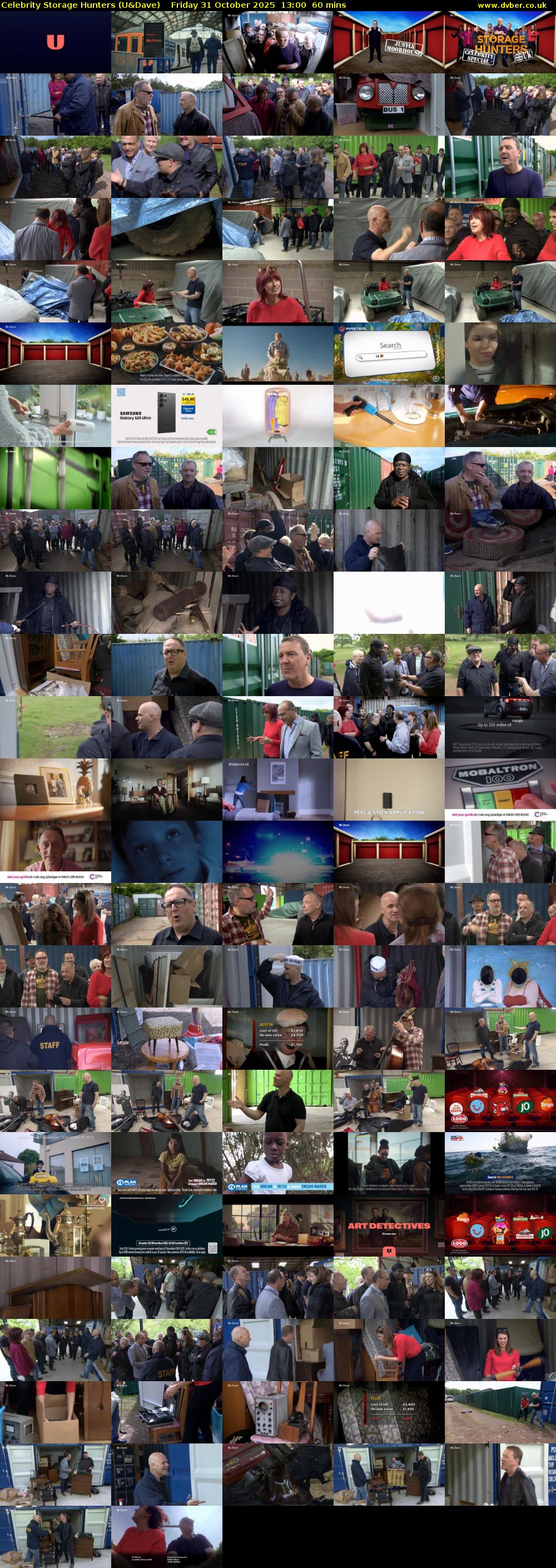 Celebrity Storage Hunters (U&Dave) Friday 31 October 2025 13:00 - 14:00