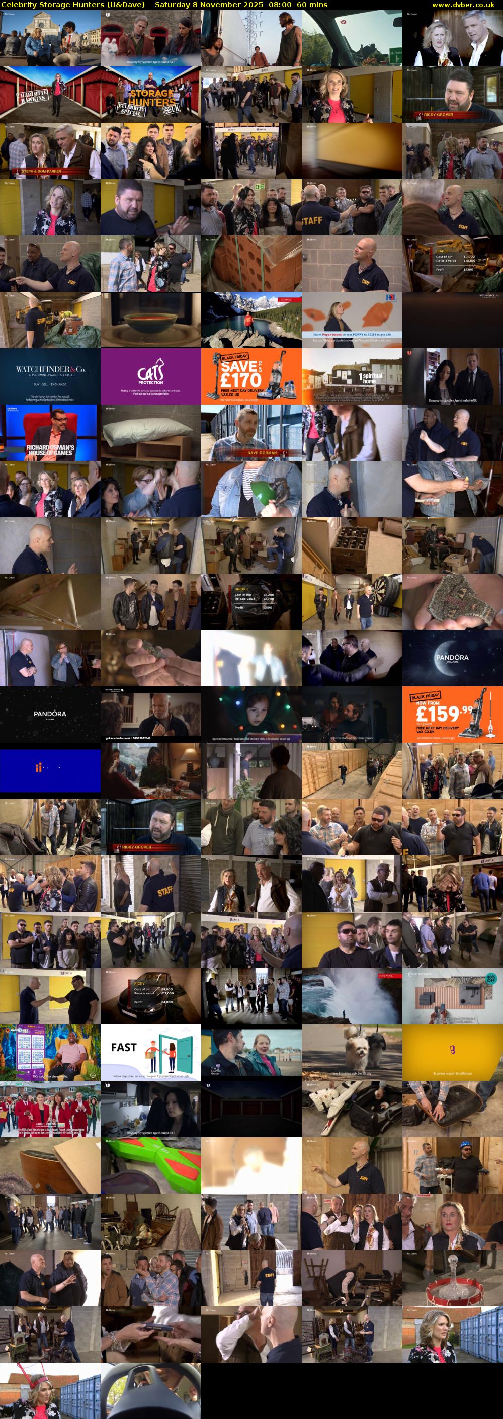 Celebrity Storage Hunters (U&Dave) Saturday 8 November 2025 08:00 - 09:00