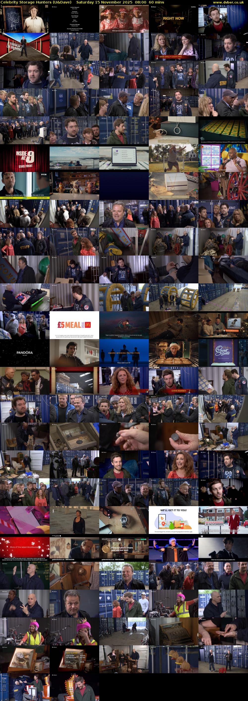 Celebrity Storage Hunters (U&Dave) Saturday 15 November 2025 08:00 - 09:00