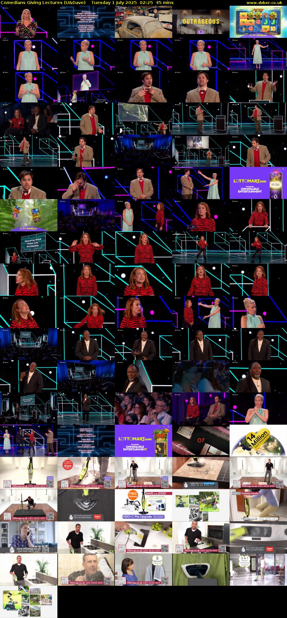 Comedians Giving Lectures (U&Dave) Tuesday 1 July 2025 02:25 - 03:10