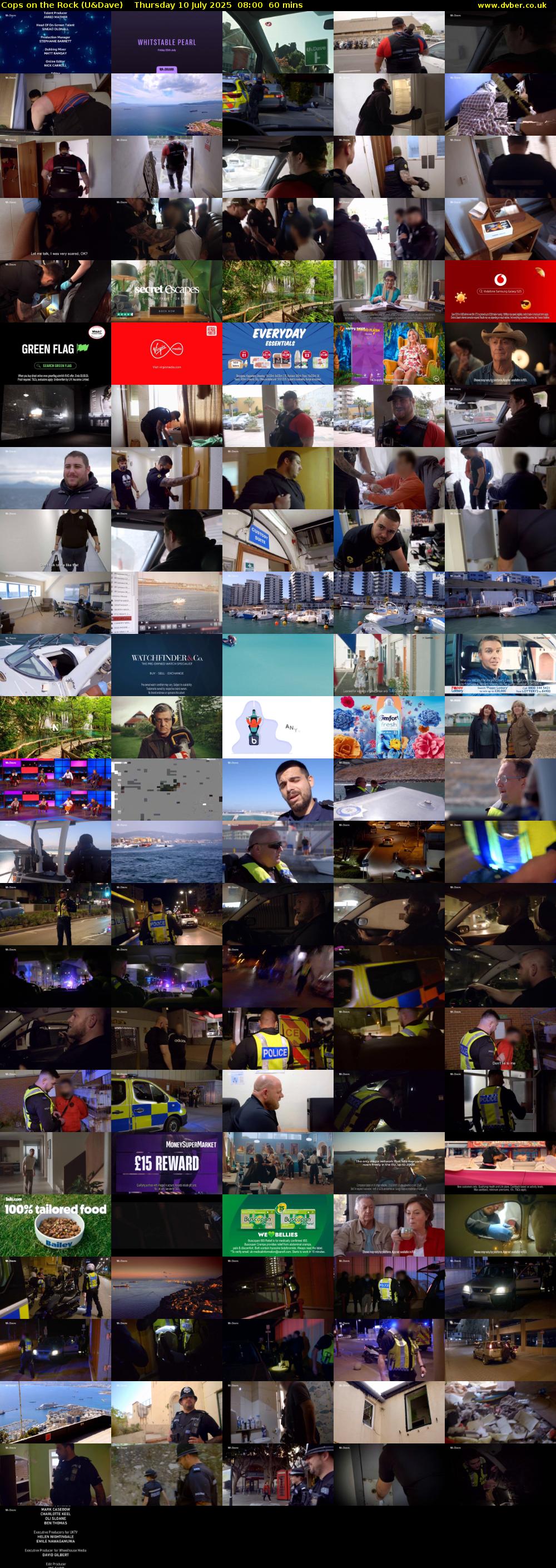 Cops On The Rock (U&Dave) Thursday 10 July 2025 08:00 - 09:00
