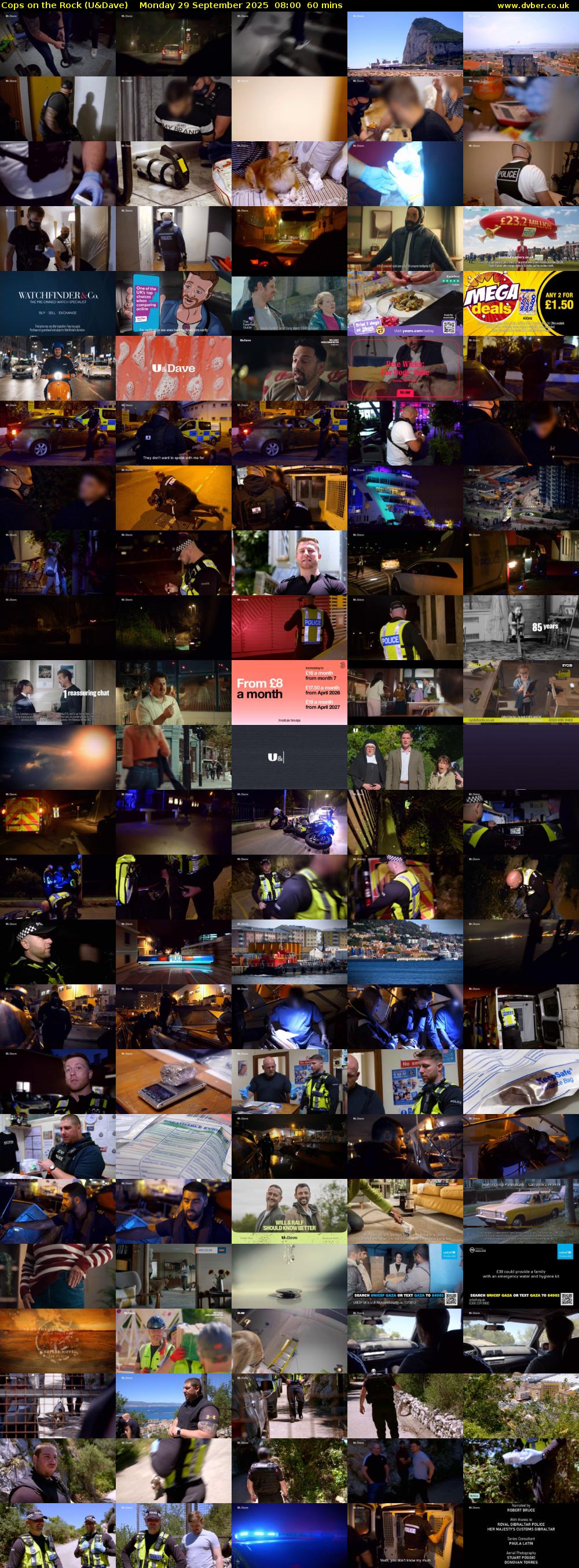 Cops On The Rock (U&Dave) Monday 29 September 2025 08:00 - 09:00