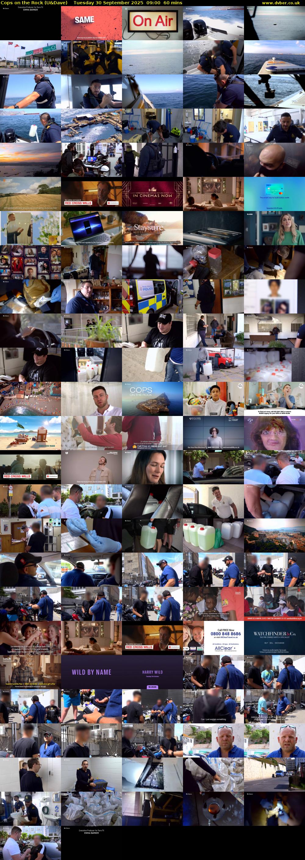 Cops On The Rock (U&Dave) Tuesday 30 September 2025 09:00 - 10:00