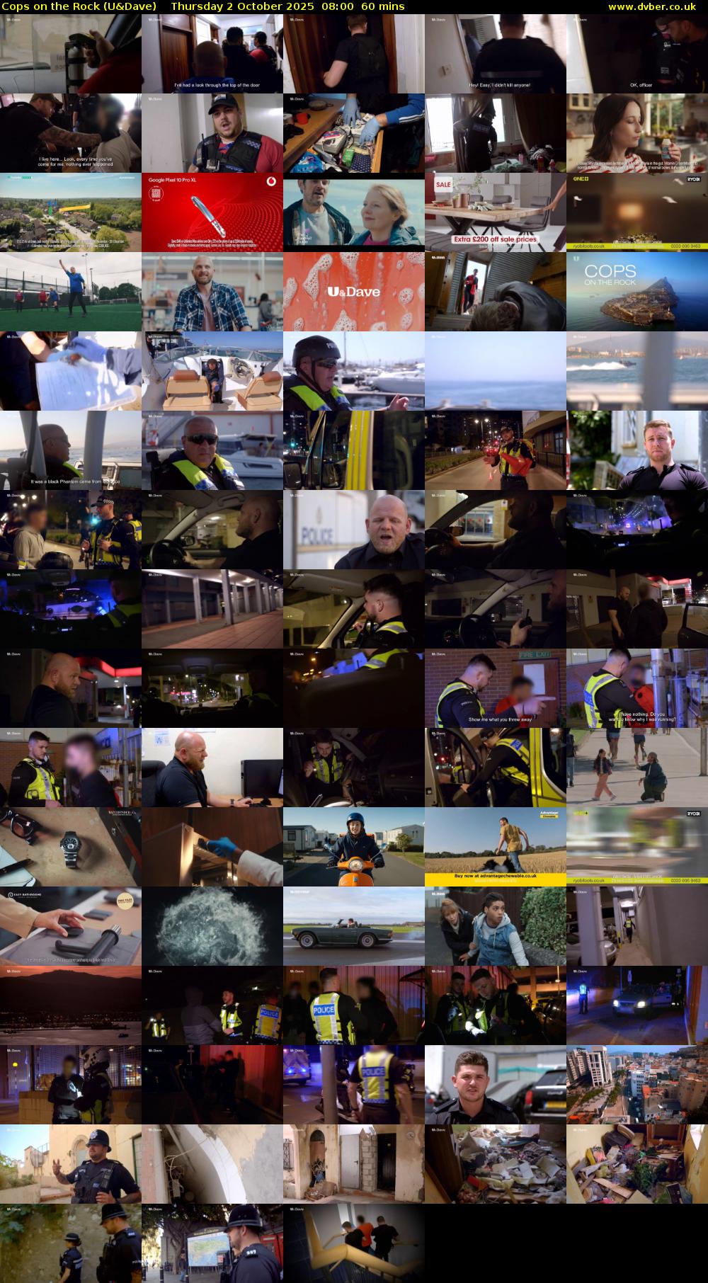 Cops On The Rock (U&Dave) Thursday 2 October 2025 08:00 - 09:00