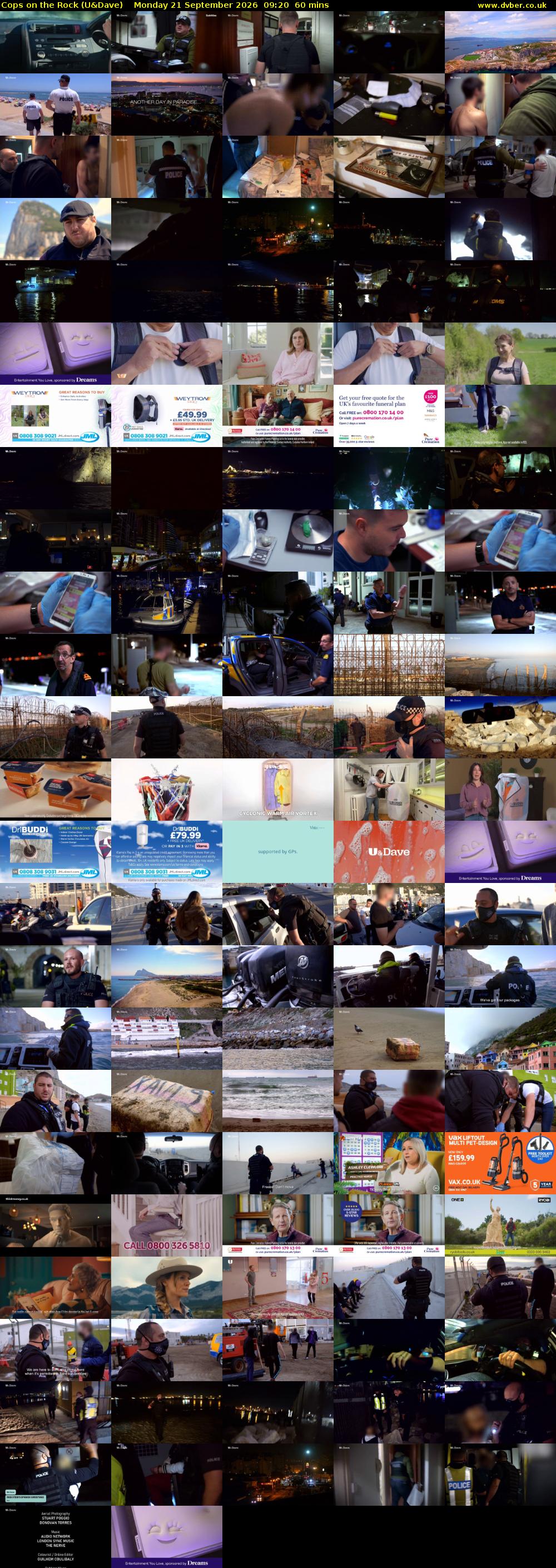 Cops On The Rock (U&Dave) Monday 21 September 2026 09:20 - 10:20
