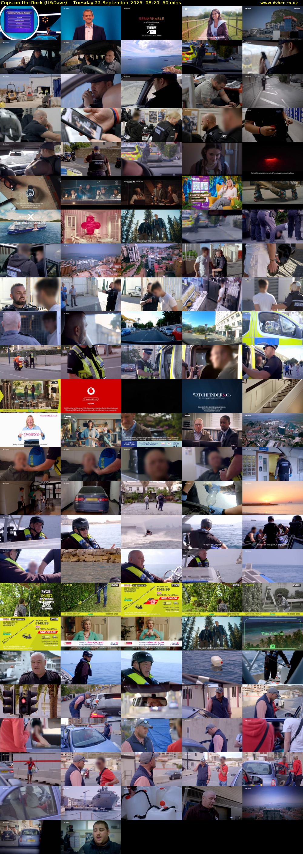 Cops On The Rock (U&Dave) Tuesday 22 September 2026 08:20 - 09:20