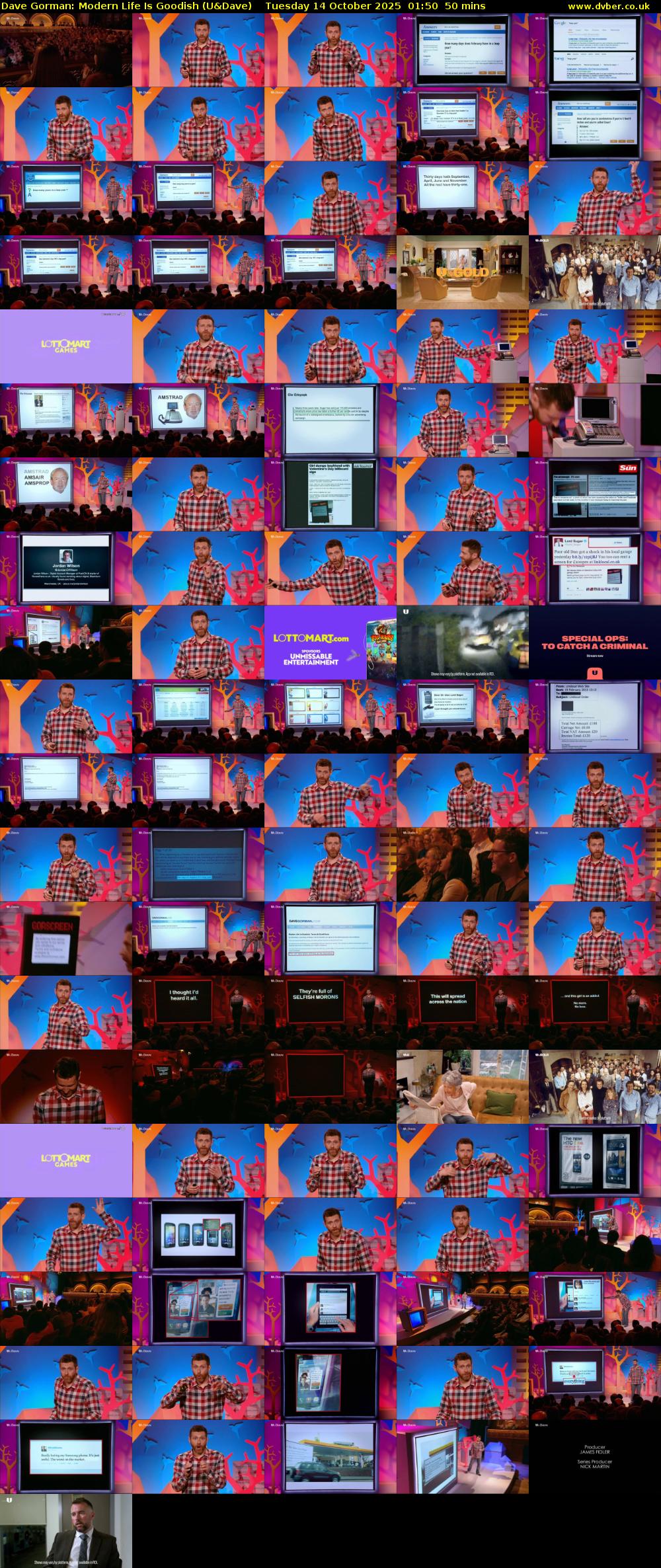Dave Gorman: Modern Life Is Goodish (U&Dave) Tuesday 14 October 2025 01:50 - 02:40