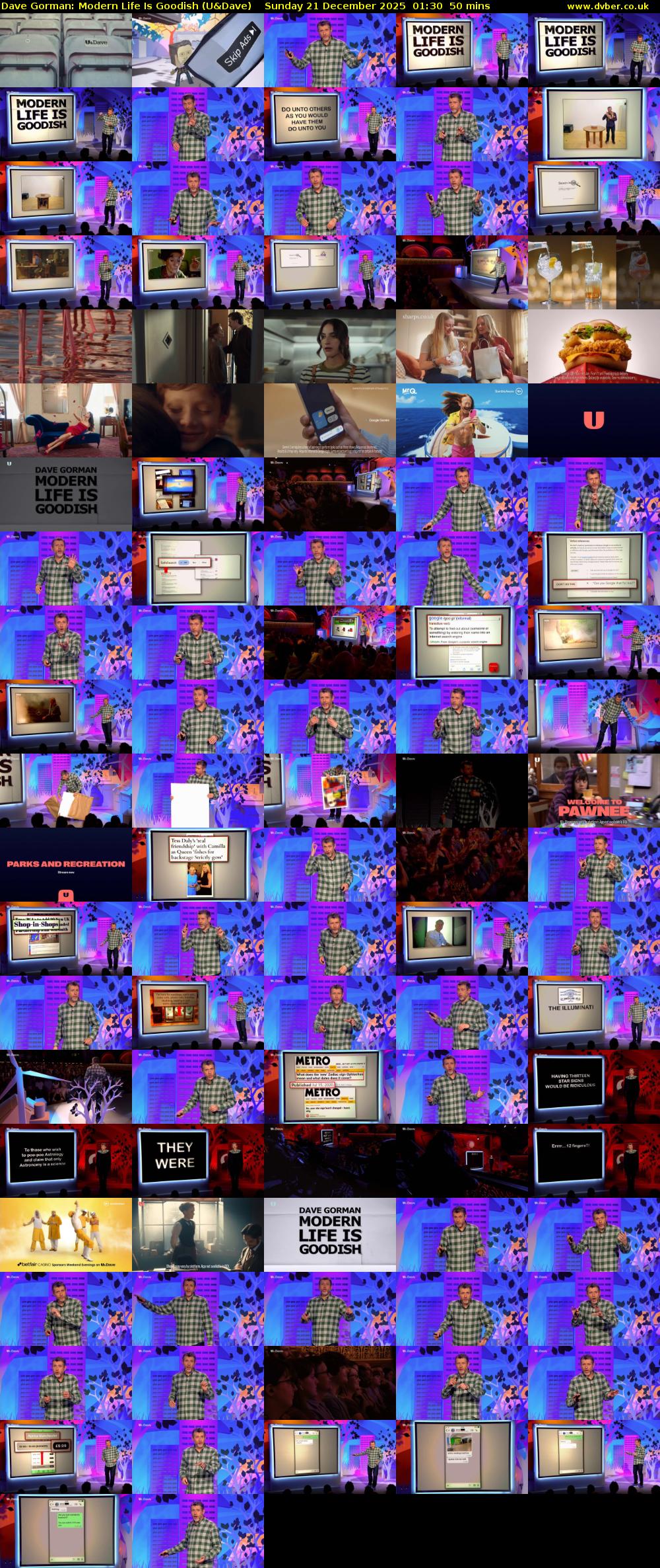 Dave Gorman: Modern Life Is Goodish (U&Dave) Sunday 21 December 2025 01:30 - 02:20