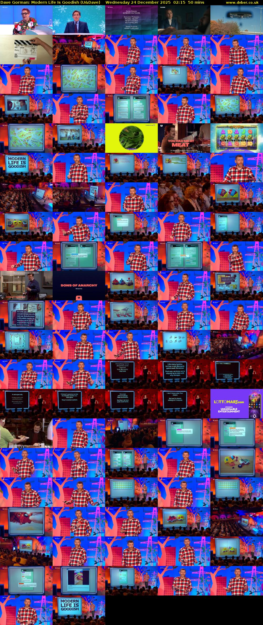 Dave Gorman: Modern Life Is Goodish (U&Dave) Wednesday 24 December 2025 02:15 - 03:05